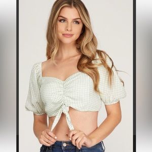 She Sky Lyndsey Crop Top Large never worn